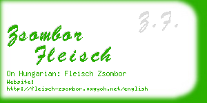 zsombor fleisch business card